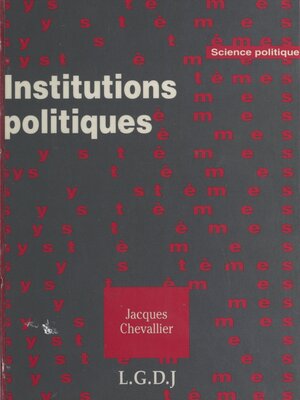cover image of Institutions politiques